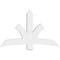 Ekena Millwork Davenport Architectural Grade PVC Gable Bracket, 60"W x 37 1/2"H x 4"D x 6"F, 15/12 Pitch GBP060X38X0406DAV00 - alternate 3
